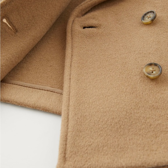 Zara girls size 13-14yrs. 50% wool coat - Picture 3 of 3